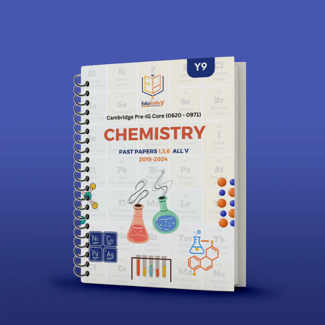 Cambridge Pre-IG Chemistry (0620/0971) Question Paper: 1,3,6 From 19-24 All Variants With QR Mark Scheme